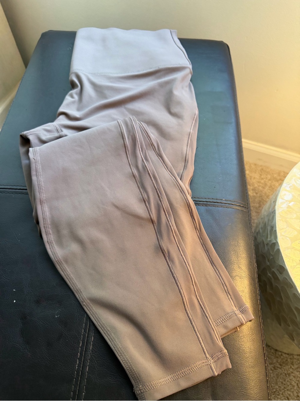 Fabletics High-Waist Leggings in Taupe